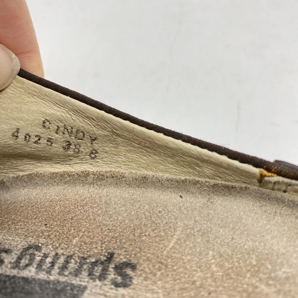 Spring Step‎ Shoes Women's 8 M Brown Leather Loafers Clogs Handmade Sole Causal